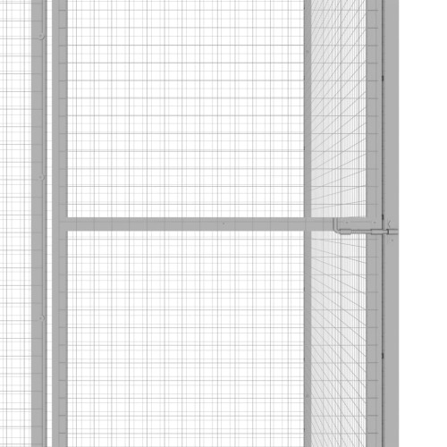Kattenkooi 3x3x2,5 m gegalvaniseerd staal
